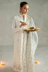 BLUE FOG-3PC EMBROIDERED LAWN SUIT