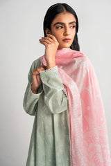 DUSTY FROST-3PC PRINTED LAWN SUIT