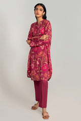 CERISE GARNET-2PC PRINTED LAWN SUIT