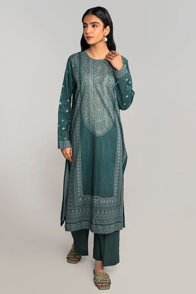 DEEP FOREST-2PC PRINTED LAWN SUIT