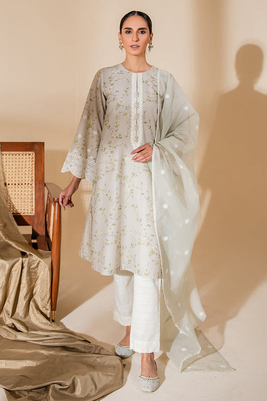 OLIVE SWAY-2PC (SHIRT & DUPATTA)