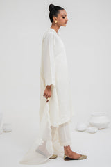 PRISTINE WHITE-2PC (SHIRT & DUPATTA)
