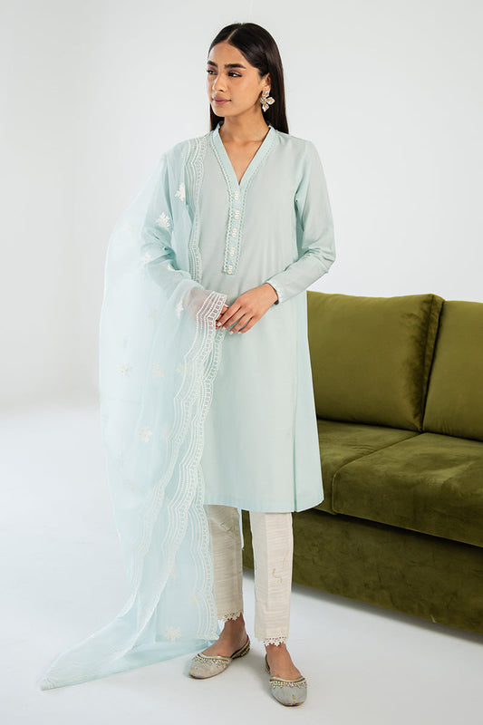 AQUA BERYL-2PC (SHIRT & DUPATTA)