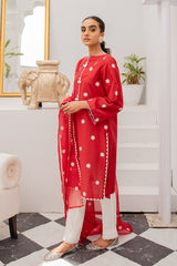 CRIMSON CHERRY-2PC (SHIRT & DUPATTA)