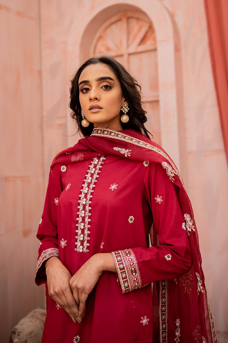 CARMINE ROSE-2PC (SHIRT & DUPATTA)