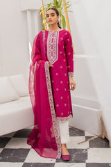 PLUM CLARET-2PC SHIRT & DUPATTA