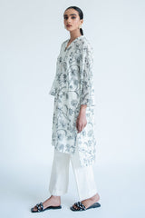 IVORY MAZE DIGITAL PRINTED SHIRT