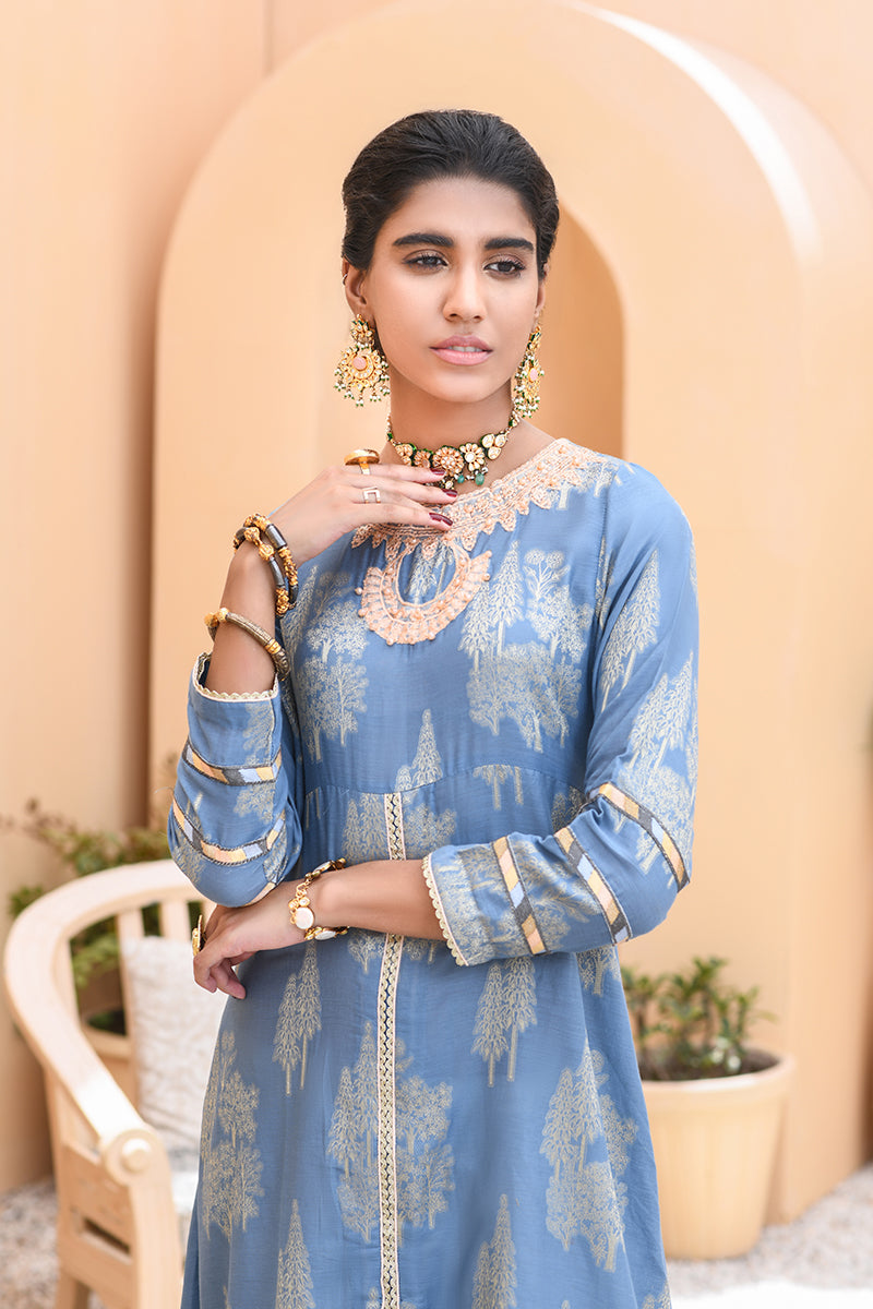MUSHK-E-FIZA - EMBELLISHED SHIRT