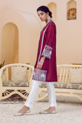 MAGENTA BLOOM EMBROIDERED SHIRT