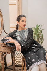 RAVEN SLATE - EMBELLISHED SHIRT