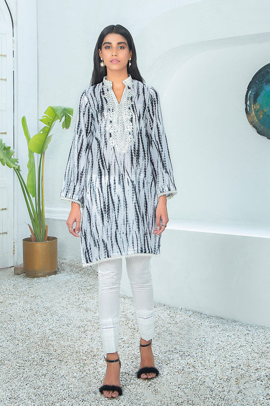 SWIRL RAVEN - EMBELLISHED SHIRT