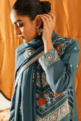 COLONIAL BLUE-2PC (SHIRT & DUPATTA)