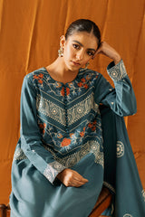 COLONIAL BLUE-2PC (SHIRT & DUPATTA)