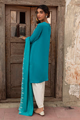 TEAL RADIANT-2PC (SHIRT & DUPATTA)