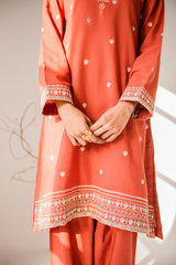 TANGERINE PEARL-2PC (SHIRT & TROUSER)