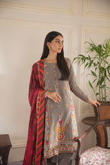 DUSTY ORCHID EMBROIDERED SHIRT - 3PC