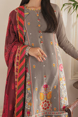 DUSTY ORCHID EMBROIDERED SHIRT - 3PC