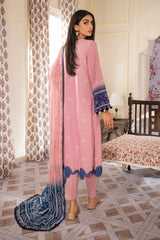 RELIC BLUSH  3PC EMB KHADDAR