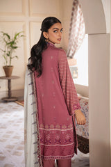 PERIWINKLE AURA EMBROIDERED SHIRT - 3PC