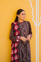 SERAPHIC DREAM-3PC LINEN PRINTED SUIT