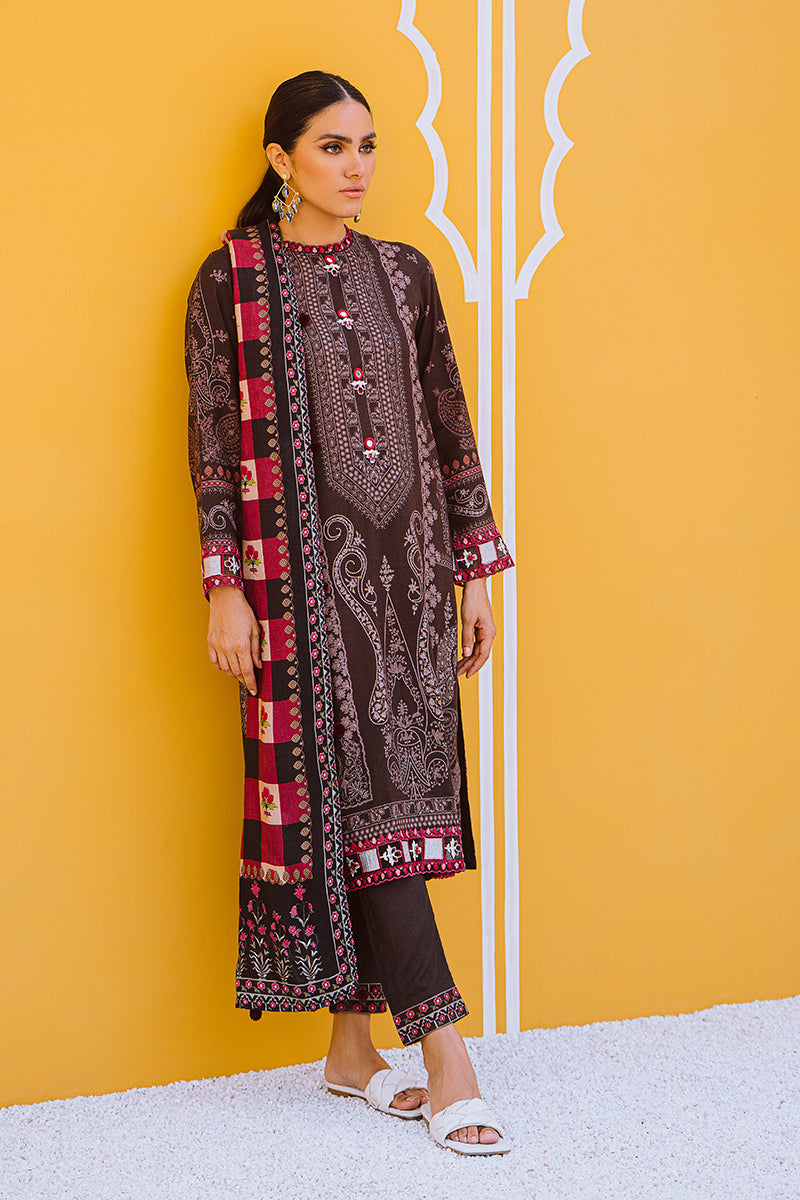 SERAPHIC DREAM-3PC LINEN PRINTED SUIT