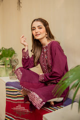 PLUM SWARD EMBELLISHED SHIRT