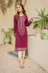 PLUM SWARD EMBELLISHED SHIRT