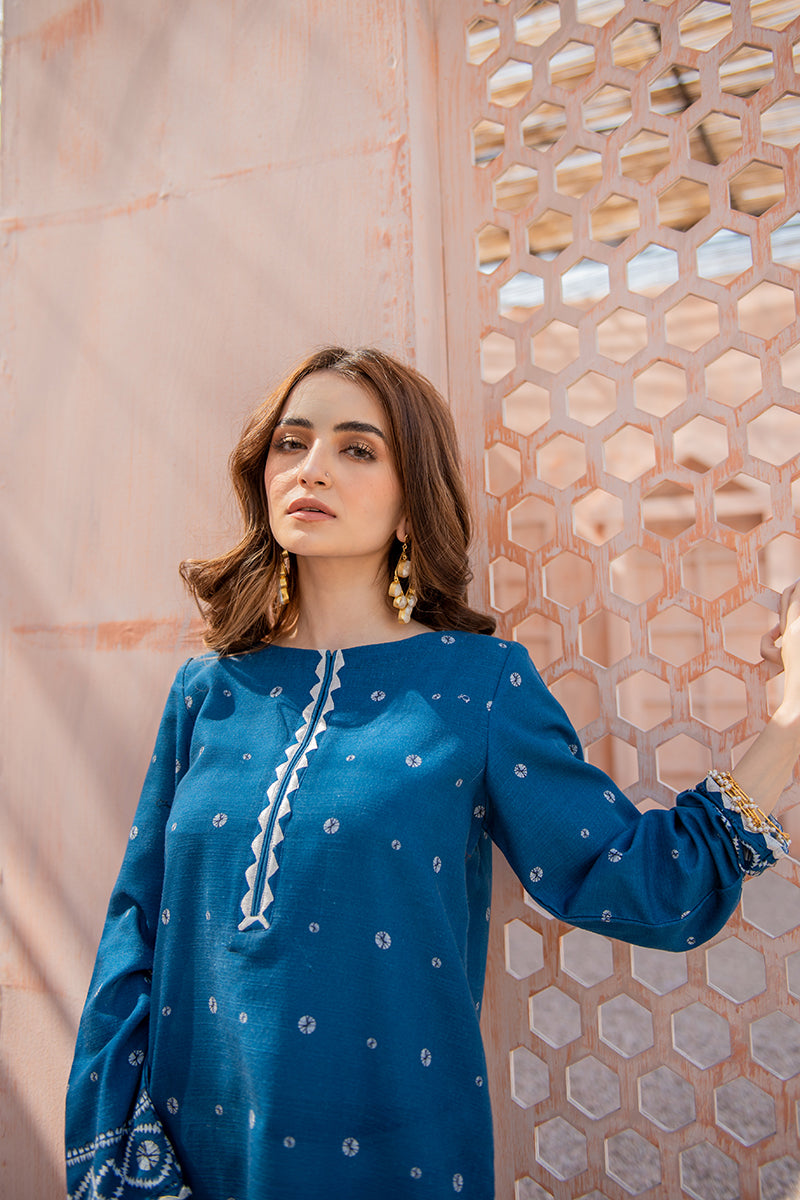 LAKE BLUE PRINTED SHIRT