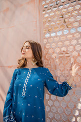 LAKE BLUE PRINTED SHIRT