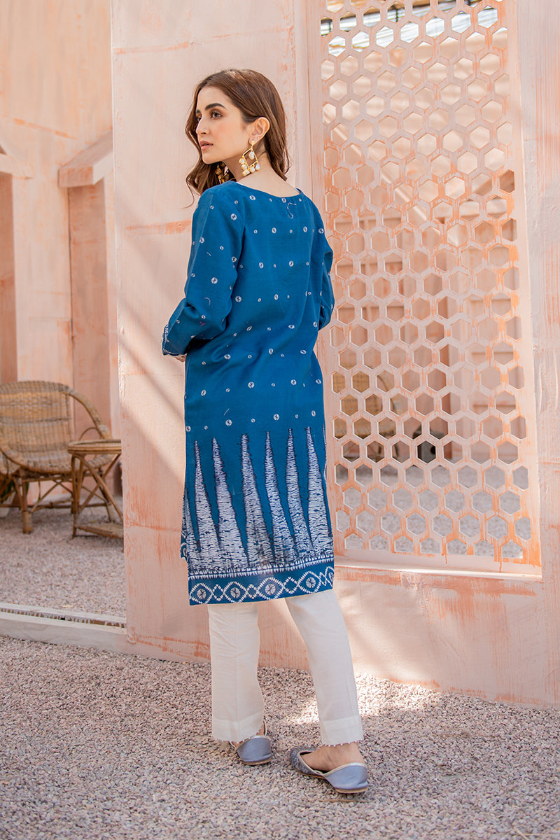 LAKE BLUE PRINTED SHIRT