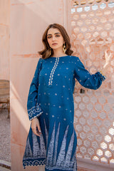 LAKE BLUE PRINTED SHIRT