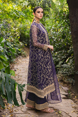 ROYAL GLINT-4PC EMBROIDERED ORGANZA SUIT