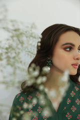 VERDANT DELIGHT-2PC LINEN PRINTED SUIT