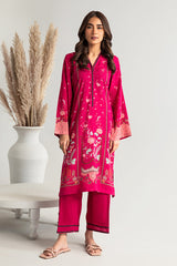 DUSKY GLOW-2PC PRINTED LINEN SUIT