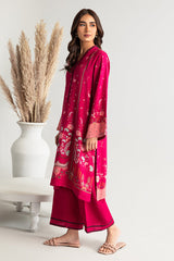 DUSKY GLOW-2PC PRINTED LINEN SUIT
