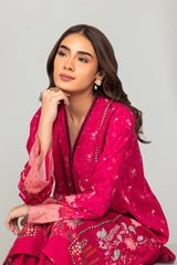 DUSKY GLOW-2PC PRINTED LINEN SUIT