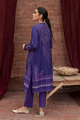 INDIGO GLAM-2PC- KHADDAR SUIT