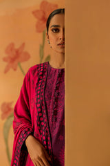 VIOLET FLAIR-3PC DIGITAL PRINTED KHADDAR SUIT