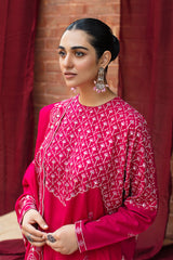 RADIANT HAZE-3PC- EMBROIDERED LINEN SUIT