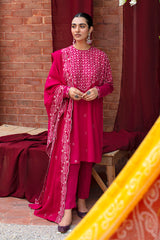 RADIANT HAZE-3PC- EMBROIDERED LINEN SUIT