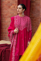 RADIANT HAZE-3PC- EMBROIDERED LINEN SUIT