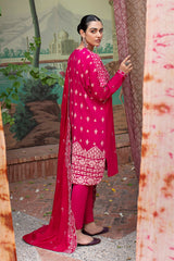 RADIANT HAZE-3PC- EMBROIDERED LINEN SUIT
