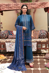 BLUE FROST-3PC- LINEN SUIT
