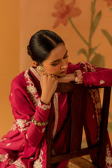 CARMINE TALE-3PC EMBROIDERED MARINA SUIT