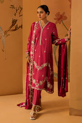 CARMINE TALE-3PC EMBROIDERED MARINA SUIT