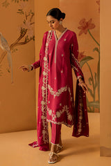CARMINE TALE-3PC EMBROIDERED MARINA SUIT