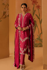 CARMINE TALE-3PC EMBROIDERED MARINA SUIT
