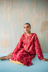 CRIMSON GLOW JACQUARD SHIRT