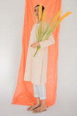 BEIGE SHELL-2PC (SHIRT & DUPATTA)