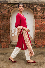 RUBY RED-2PC (SHIRT & DUPATTA)